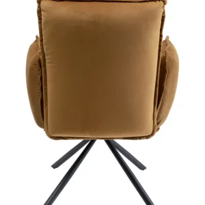 Sale KARE Design Swivel Chair with Armrest Chelsea Brown