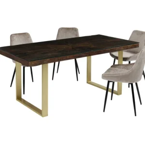 Outlet KARE Design Table Conley Brass 180x90cm