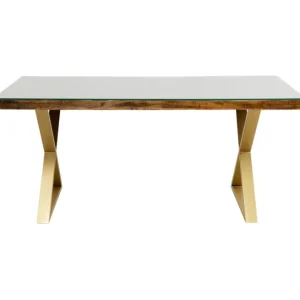 Online KARE Design Table Conley Cross Brass 180x90cm