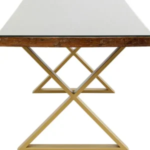 Online KARE Design Table Conley Cross Brass 180x90cm