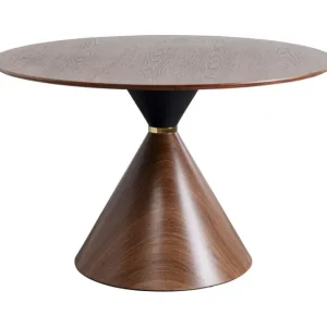 Clearance KARE Design Table Cono Walnut Ø120cm