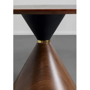 Clearance KARE Design Table Cono Walnut Ø120cm