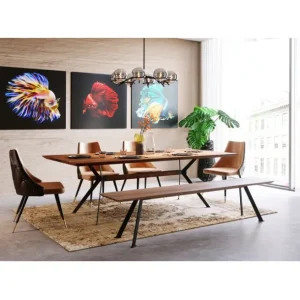 Best KARE Design Table Downtown Walnut 220x100cm