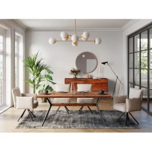 Clearance KARE Design Table Downtown Walnut 180x90cm