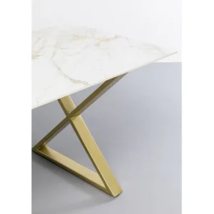 Outlet KARE Design Table Eternity Cross Brass 160x80cm
