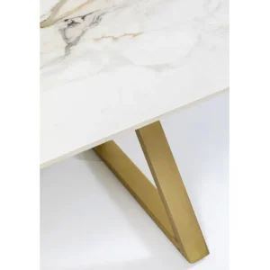 Best KARE Design Table Eternity Cross Brass 180x90cm
