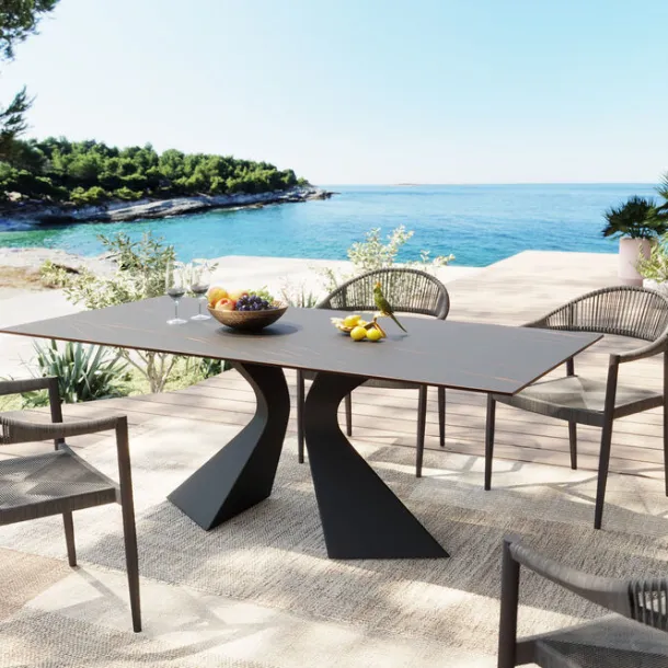 table_gloria_ceramic_blac_1.webp Hot KARE Design Table Gloria Ceramic Black 180x90cm