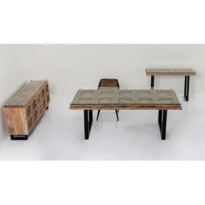 Online KARE Design Table Harmony Chrome 200x100