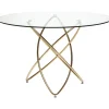 Online KARE Design Table Molekular Gold Ø120cm