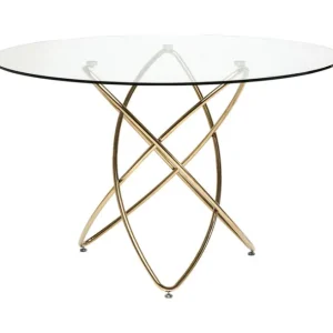 Online KARE Design Table Molekular Gold Ø120cm