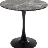 Fashion KARE Design Table Schickeria Marble Black Ø80cm