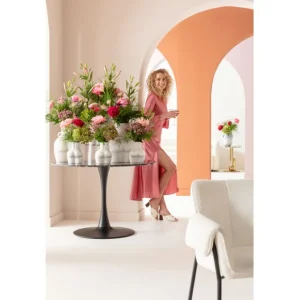 Hot KARE Design Table Schickeria Marble Black Ø110cm