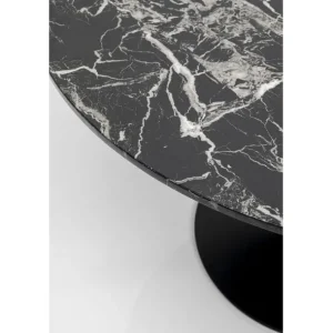 Hot KARE Design Table Schickeria Marble Black Ø110cm