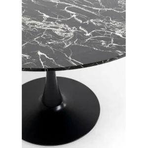 Hot KARE Design Table Schickeria Marble Black Ø110cm