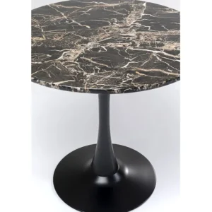 Fashion KARE Design Table Schickeria Marble Black Ø80cm