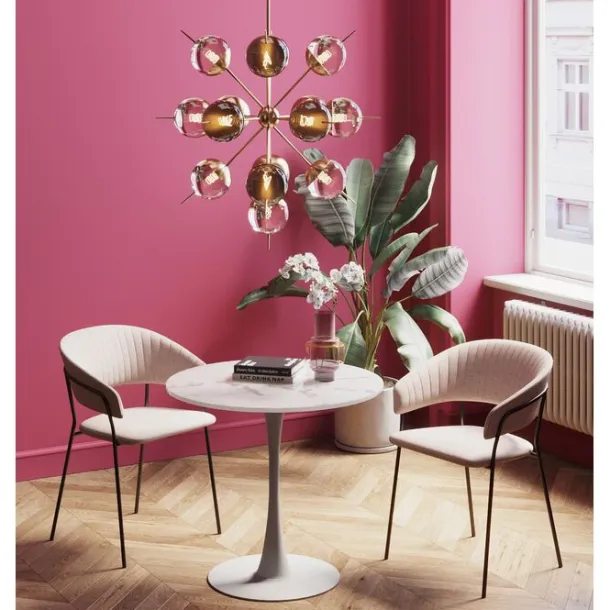 table_schickeria_marble_w_2.webp Online KARE Design Table Schickeria Marble White Ø80cm