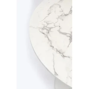 Online KARE Design Table Schickeria Marble White Ø80cm