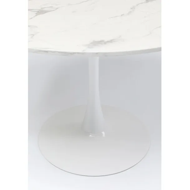 table_schickeria_marble_w_5.webp Online KARE Design Table Schickeria Marble White Ø80cm