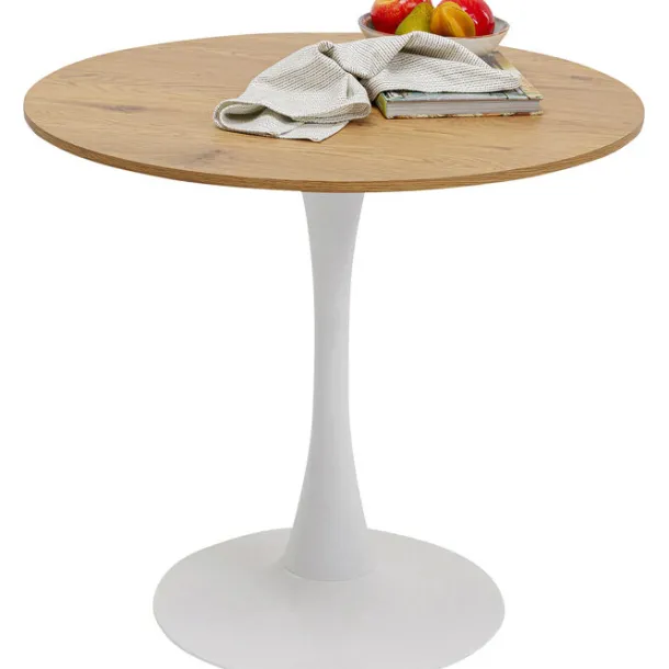 table_schickeria_oak_whit_2.webp Outlet KARE Design Table Schickeria Oak White Ø80cm
