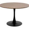 Discount KARE Design Table Schickeria Walnut Black Ø110cm