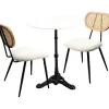 Best KARE Design Table Set Bistro Rosalie Creme (3/part)