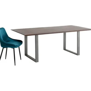 Outlet KARE Design Table Symphony Dark Crude Steel 160x80