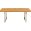 Clearance KARE Design Table Symphony Oak Chrome 160x80