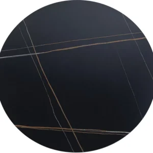 New KARE Design Table Top Invitation Round Ceramic Black Ø90cm