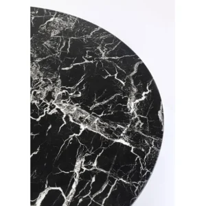 Best KARE Design Table Veneto Marble Black Ø110cm