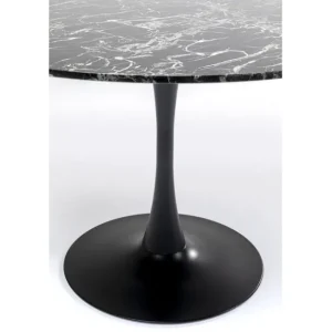 Best KARE Design Table Veneto Marble Black Ø110cm