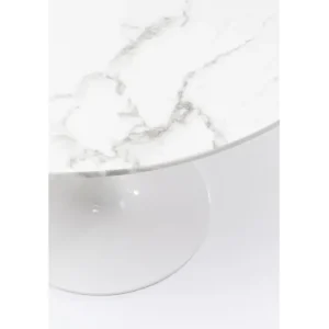 Clearance KARE Design Table Veneto Marble White Ø110cm