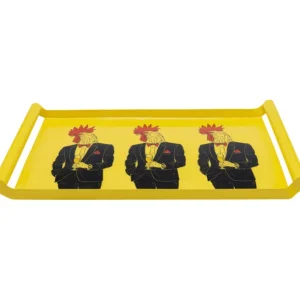 Hot KARE Design Tray Ego Rooster 49x30cm