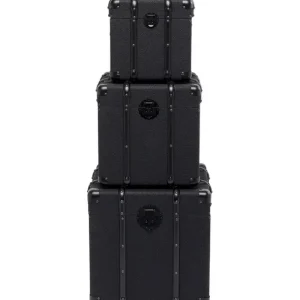 Online KARE Design Trunk Voyage Black (3/Set)