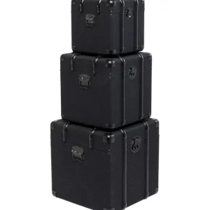 Online KARE Design Trunk Voyage Black (3/Set)