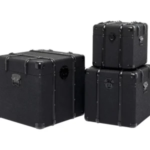 Online KARE Design Trunk Voyage Black (3/Set)