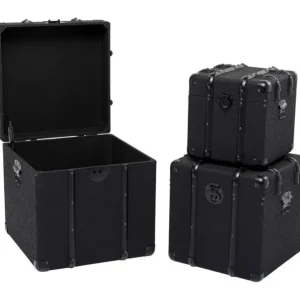 Online KARE Design Trunk Voyage Black (3/Set)