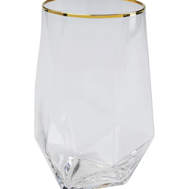 tumbler_diamond_gold_rim_0.webp Clearance KARE Design Tumbler Diamond Gold Rim