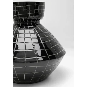 Clearance KARE Design Vase Black Mesh Handle 29cm