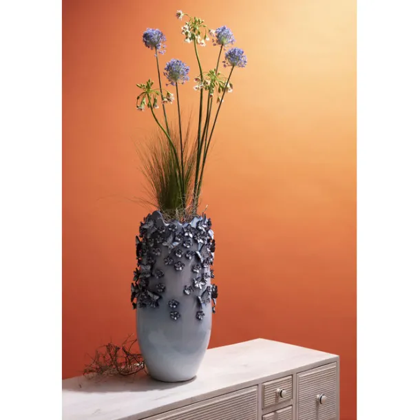 vase_butterflies_lightblu_1.webp Online KARE Design Vase Butterflies Lightblue 50cm
