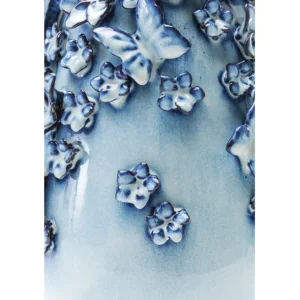 Clearance KARE Design Vase Butterflies Lightblue 35cm