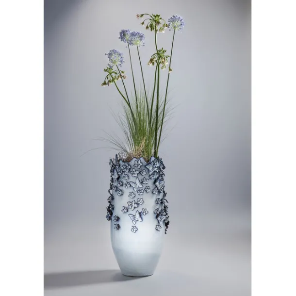 vase_butterflies_lightblu_7.webp Online KARE Design Vase Butterflies Lightblue 50cm