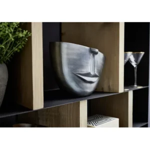 New KARE Design Vase Half Face Anthracite 31cm