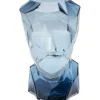 Outlet KARE Design Vase Prisma Face Blue 30cm