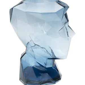 Outlet KARE Design Vase Prisma Face Blue 30cm