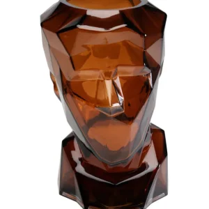 Online KARE Design Vase Prisma Face Brown 30cm