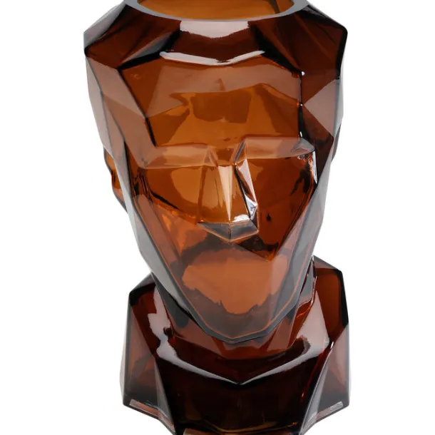 vase_prisma_face_brown_cm_0.webp Online KARE Design Vase Prisma Face Brown 30cm