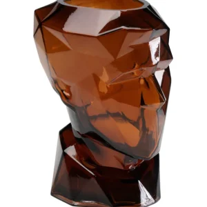 Online KARE Design Vase Prisma Face Brown 30cm