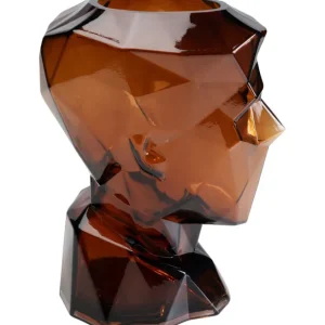 Online KARE Design Vase Prisma Face Brown 30cm
