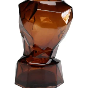 Online KARE Design Vase Prisma Face Brown 30cm