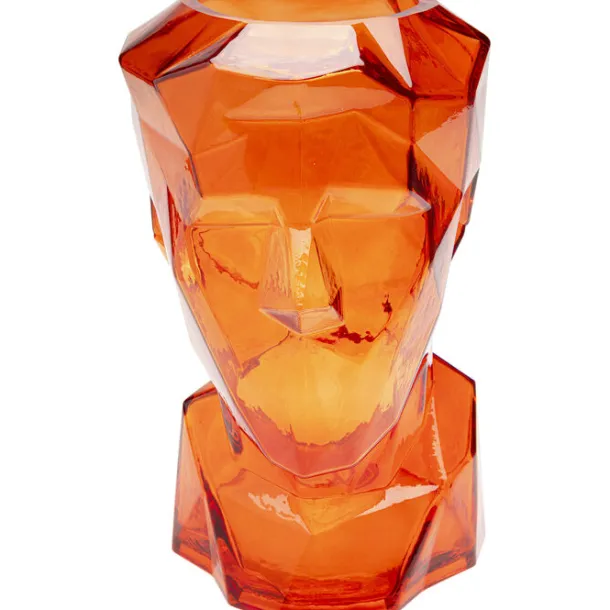 vase_prisma_face_orange_c_0.webp Outlet KARE Design Vase Prisma Face Orange 30cm